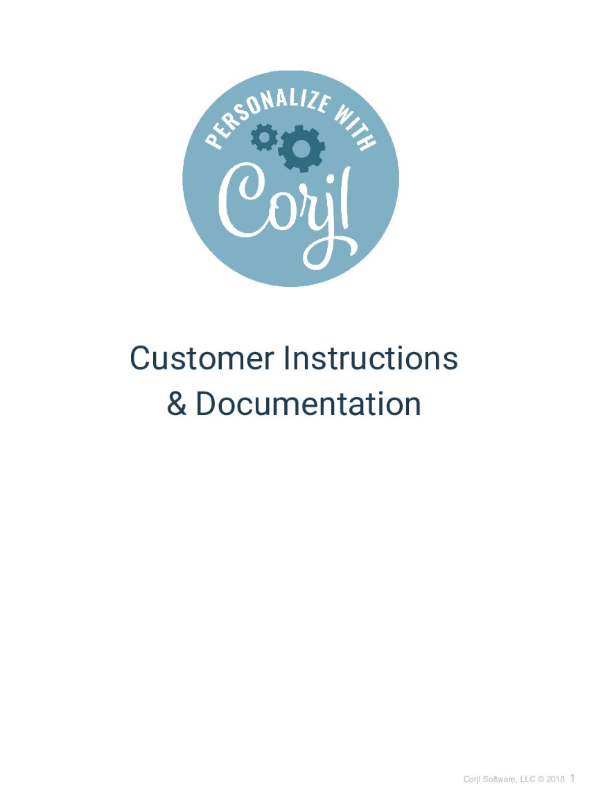 Corjl Customer Instructions - Cotton Rose Co