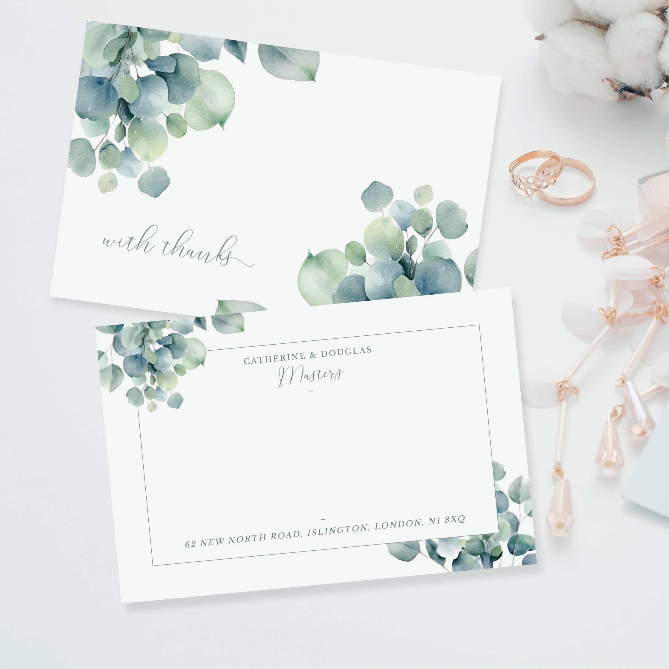 Greenery Eucalyptus Correspondence Thank You