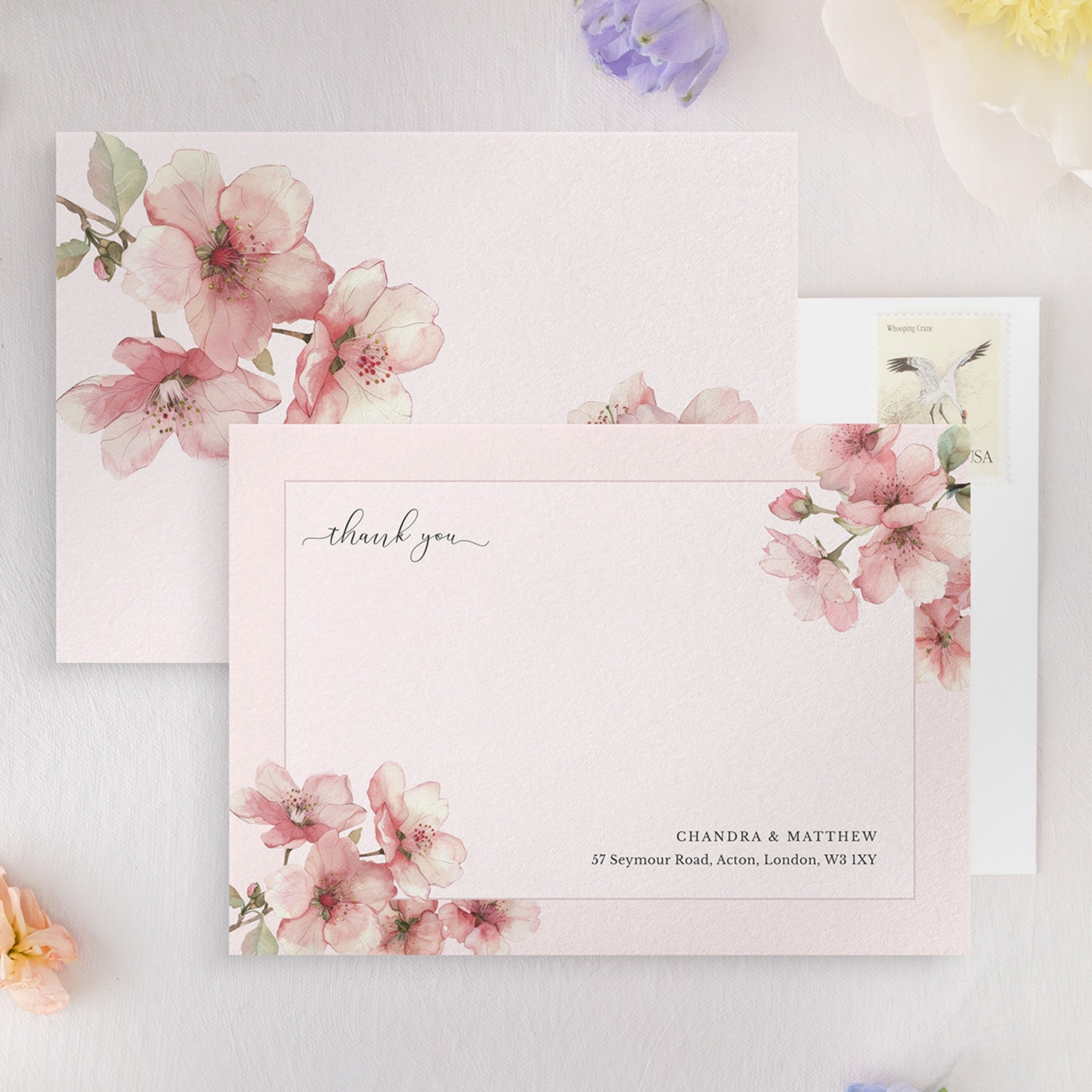 Sakura Blossom Correspondence Thank You