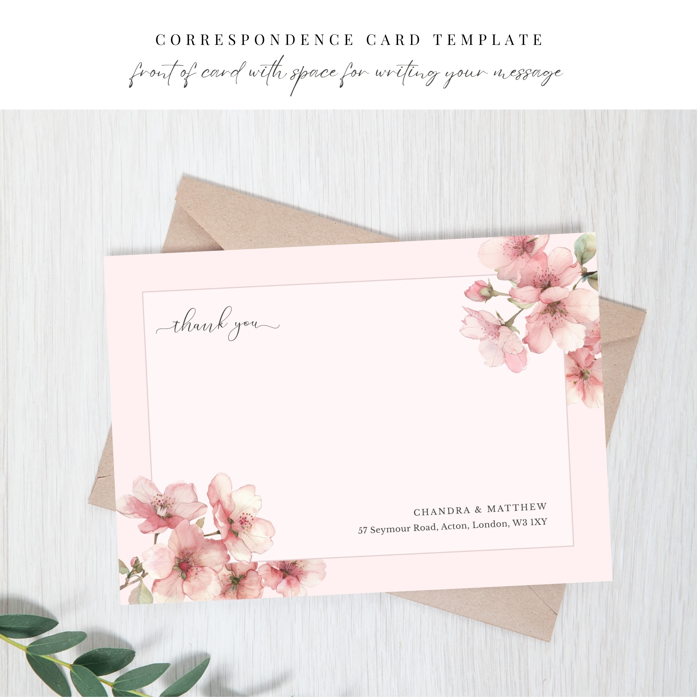 Sakura Blossom Correspondence Thank You - Image 3