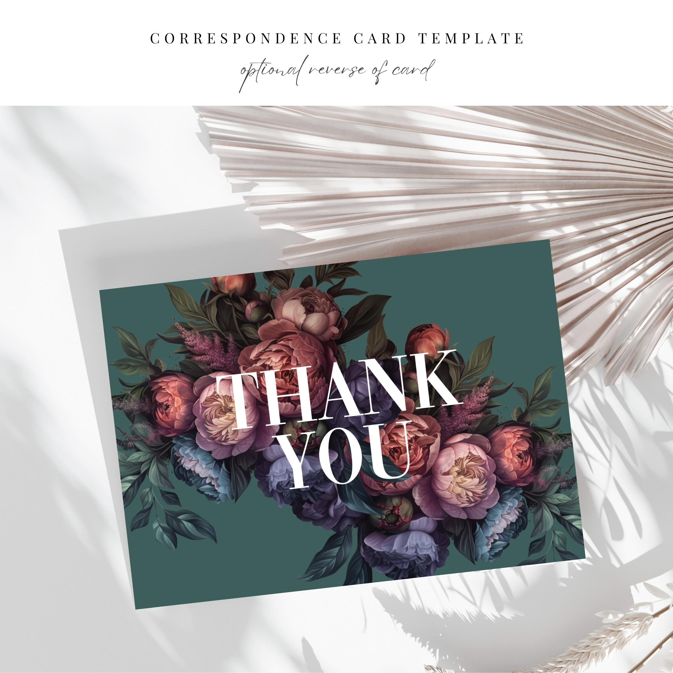 Opulent Peony Correspondence Thank You - Image 4
