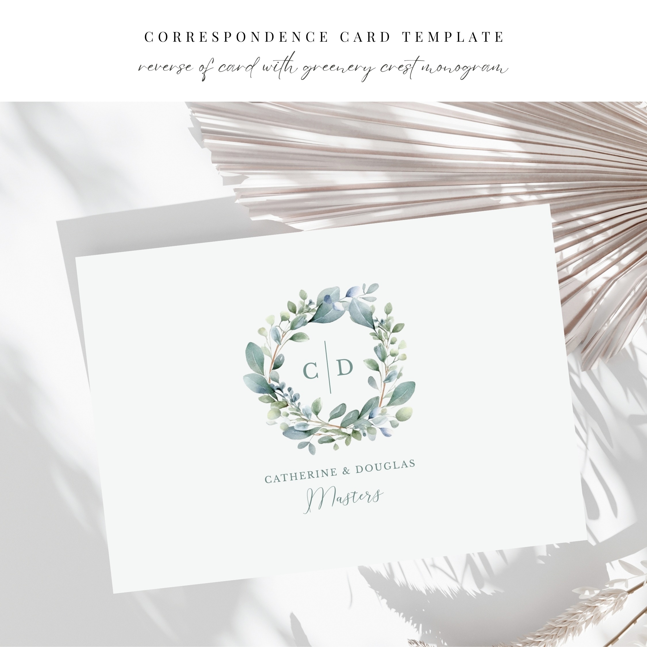 Monogram Crest Correspondence Thank You - Image 4