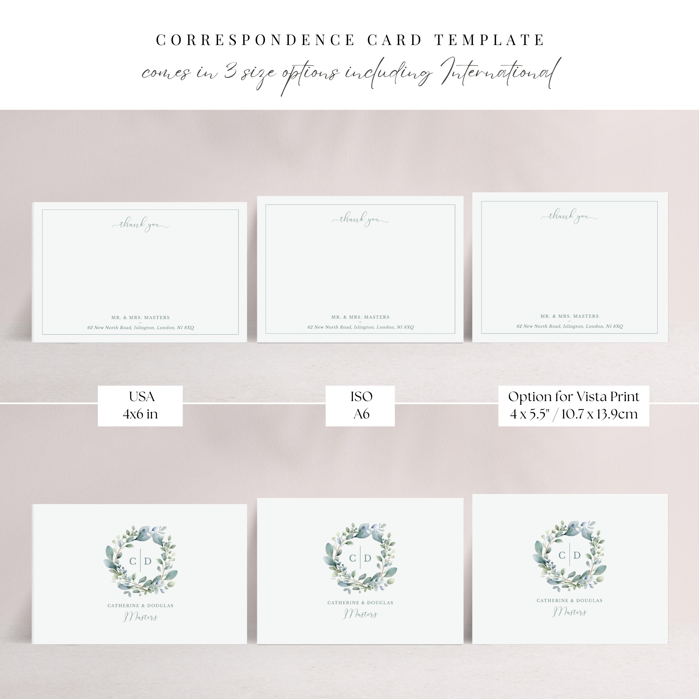 Monogram Crest Correspondence Thank You - Image 5