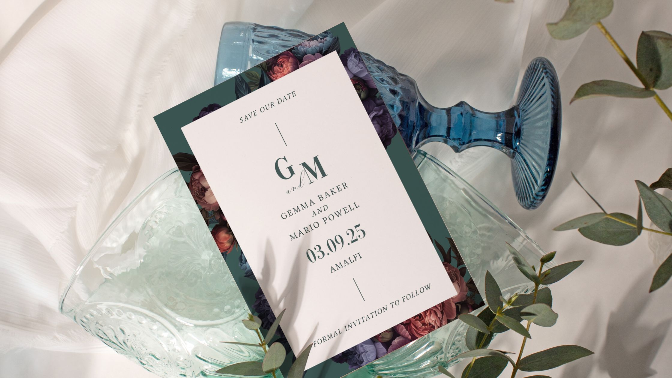 Baroque Peony Save the Date