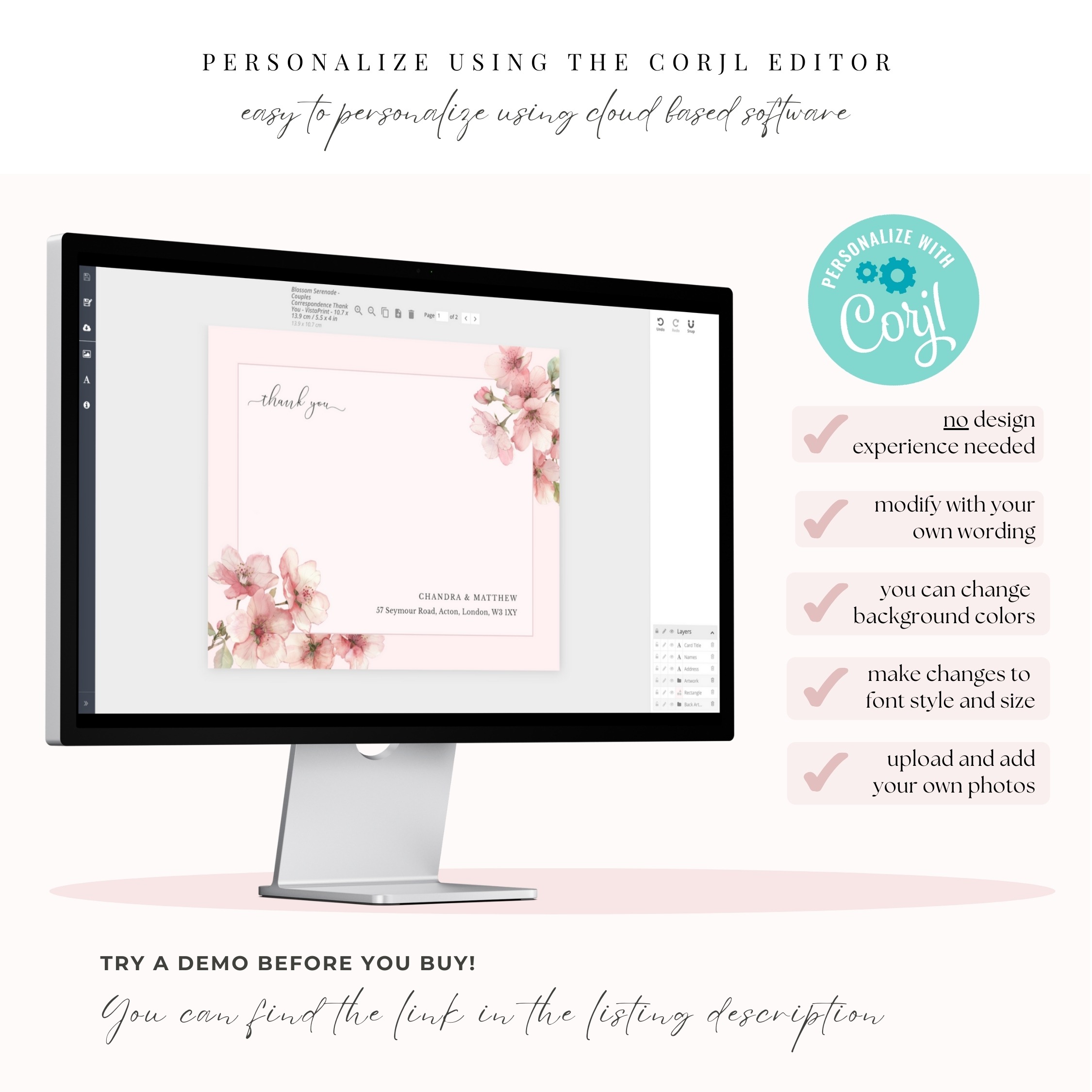 Sakura Blossom Correspondence Thank You - Image 7