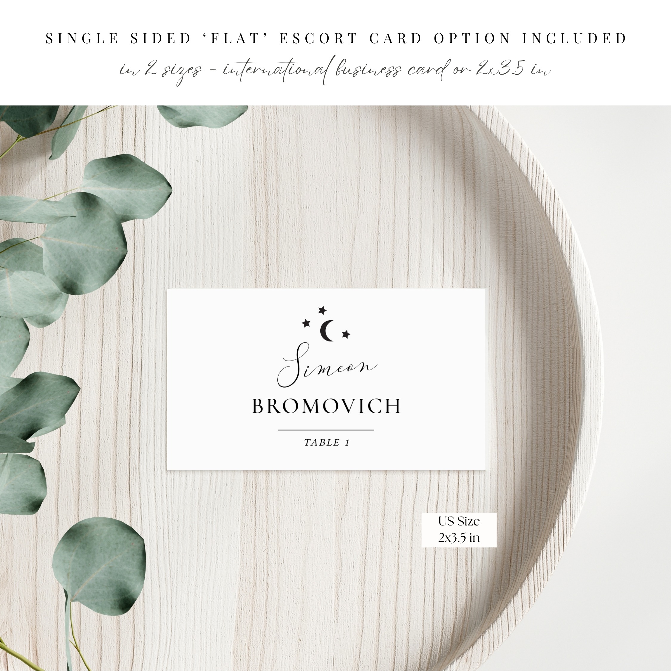 Moon and Stars 'Evening' Place Card - Image 7