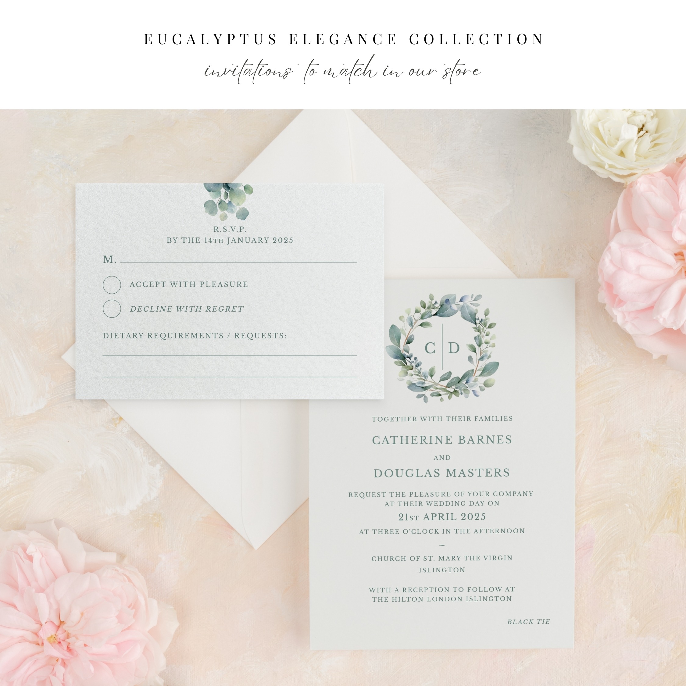 Monogram Crest Correspondence Thank You - Image 9