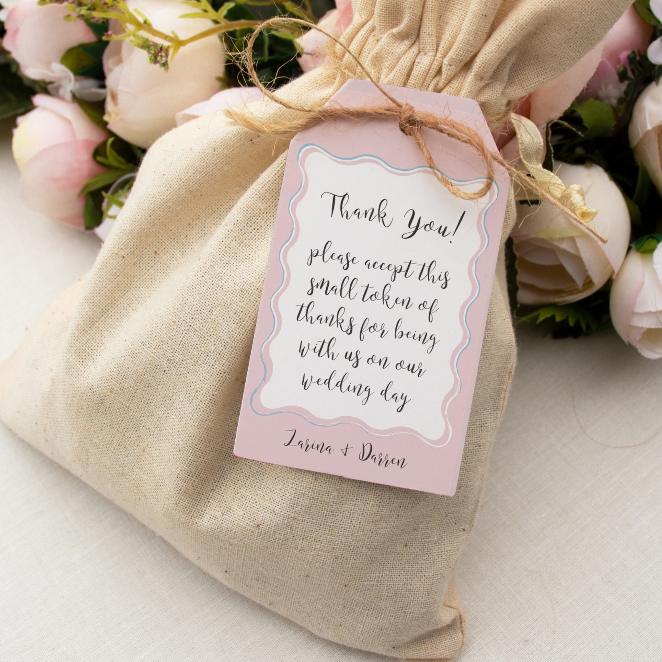 Wiggly Border Favor or Gift Tag