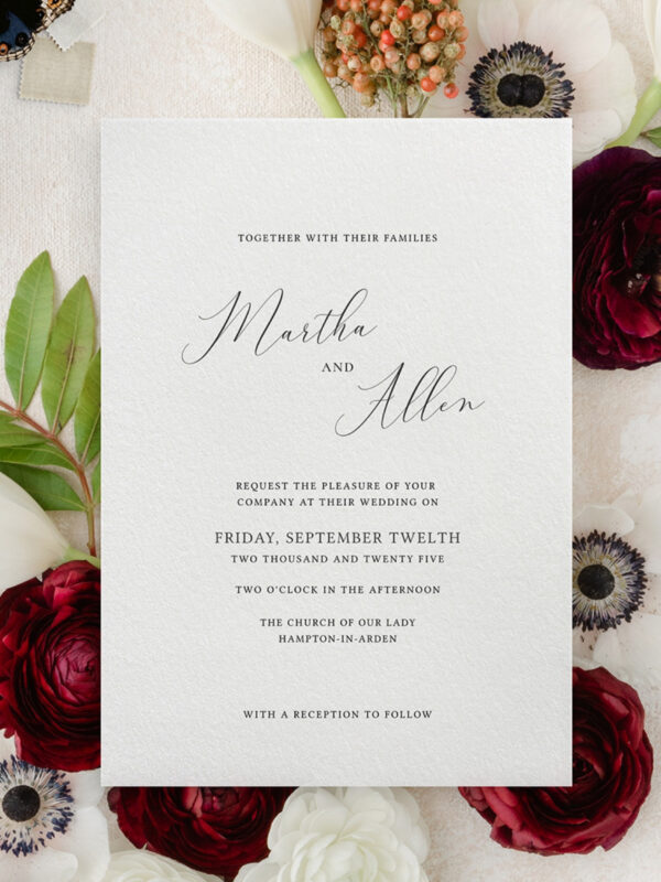 Essence wedding invitation template printable