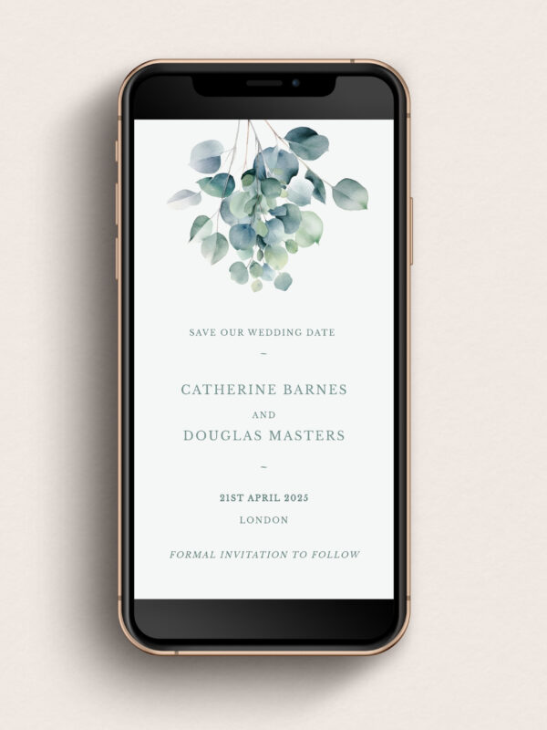 Eucalyptus Elegance Save the Date E-Vite