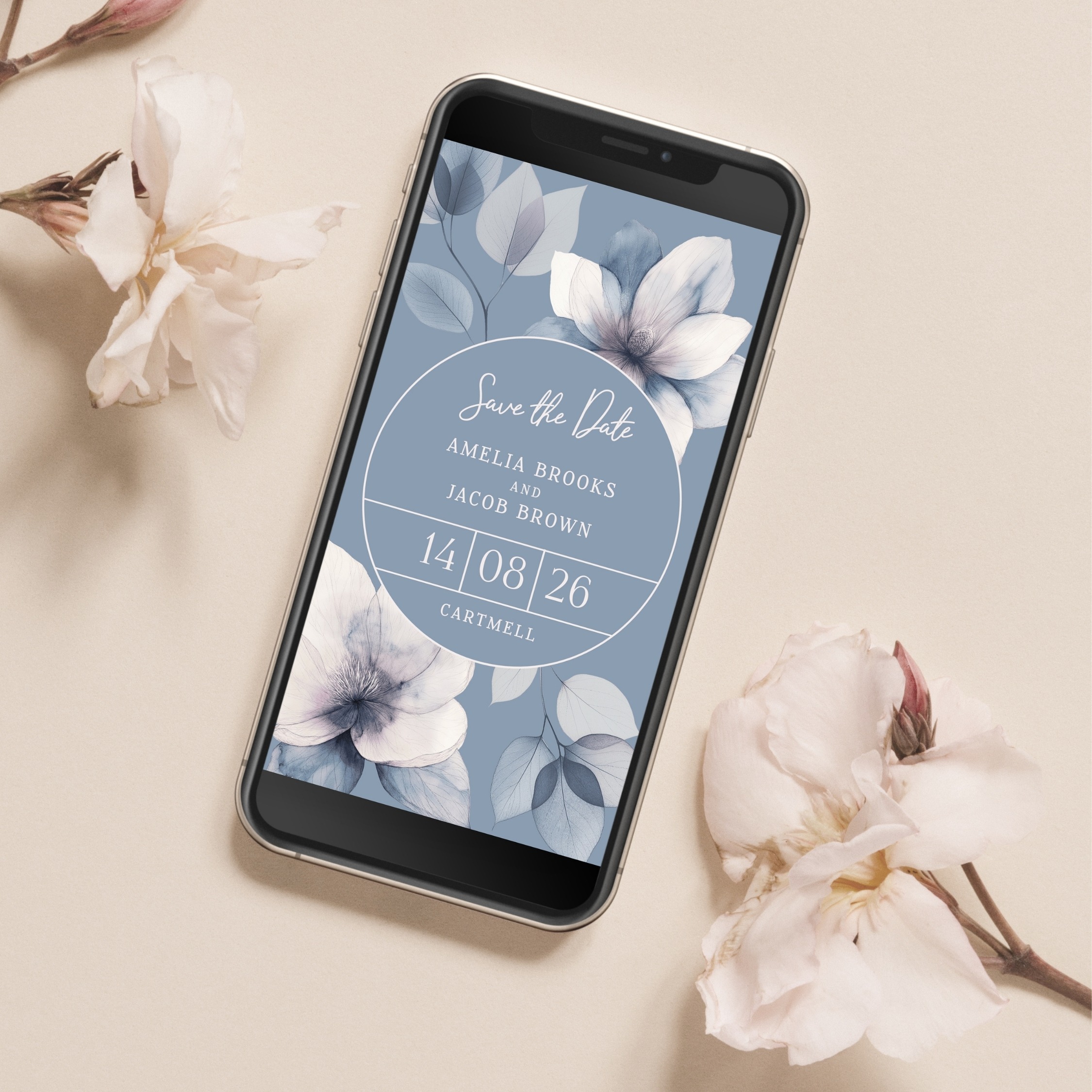 Ethereal Bloom Digital Save the Date E-Vite